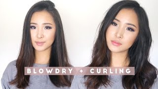 Voluminous Blowdry + Wavy Curls Routine | C&C