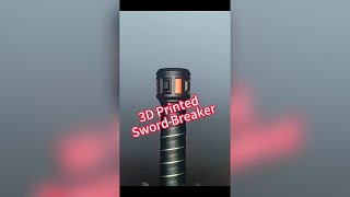 Retractable 3D Printed Sword Breaker with Four-sided Prism-shaped Blades