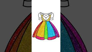 #princess rainbow bride dress for kids and tollders #princess #rainbow #creativeart #kids#christmas