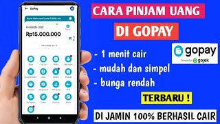 Cara Pinjam Uang di Gopay Terbaru | Cara Pinjam Saldo Gopay | Pinjam Uang di Gopay Pinjam