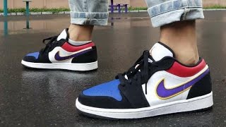 Air Jordan 1 Low "Lakers Top 3" || Quality 7a || Follow @Shoes.__.point on instagram