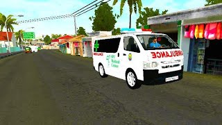 SPC MEDICAL CENTER Toyota Hiace Ambulance by (EF MODS) Another by (xWitherKing) I Bussid simulator