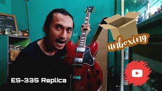 Unboxing Semi Hollow Guitar ES335 Replica