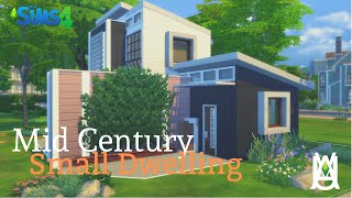 Mid Century Small Dwelling 🏡👨‍👩‍👧 [Stop Motion Speed Build] - The Sims 4 : Tiny Living