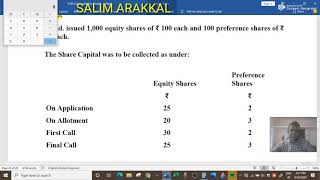 Issue of Shares | Company Accounts | Part 4| Malayalam