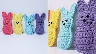 How to Crochet: PEEP BUNNY (Easter Crochet Ideas)