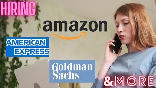 Hiring : Amazon, Goldman Sachs & More | Full Time + Internships