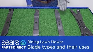 Riding Mower - Types of blades and their uses