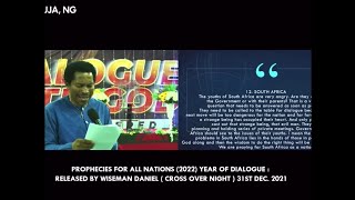 PROPHECIES FOR ALL NATIONS (2022) YEAR OF DIALOGUE!!! By Wiseman Daniel