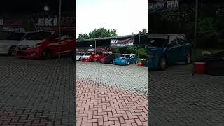 paddock team eki toyama dlm kejurnas DRAG RACE di sirkuit blackstone otomotive superblok