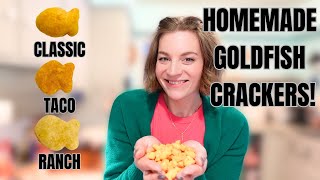 HOMEMADE GOLDFISH CRACKERS! 3 TYPES OF TASTY CHEESEY SNACKS!