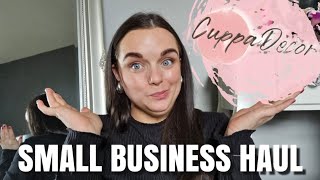 CUPPA DECOR HAUL|SMALL BUSINESS HAUL| CUTE PERSONALISED ITEMS YOU DID NOT KNOW YOU NEEDED!!