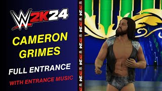 Cameron grimes WWE 2K24 ENTRANCE - #WWE2K24 Cameron grimes ENTRANCE THEME  WWE 2K24 all entrance