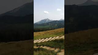 Widok na Tatry. Polana Rusinowa. Zakopane.