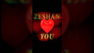 zeeshan name with loving heart video || zeeshan name with heart sticker || zeeshan loving name