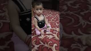 Jannat khan... Playing on ground & carpet... Naughty baby...