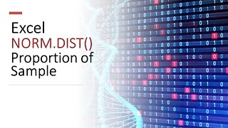 Excel for Biostatistics - Proportion Using Normal Distribution Formula