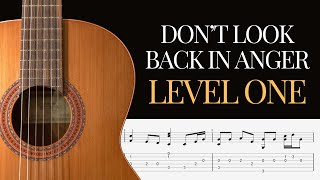 Easy Fingerstyle Guitar: Don’t Look Back in Anger by Oasis (Beginner-Friendly Tab)