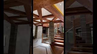 Wooden Ceiling of Luxury House    #shorts #woodworking #woodenfurniture