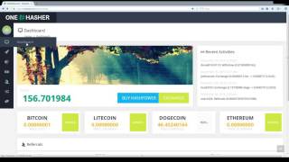 OneHasher - облачный майнинг с бонусом 10 MH/s. Обзор и Отзывы.