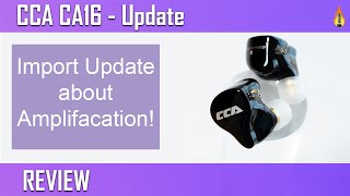 CCA CA16 Update! Important, regarding amplification