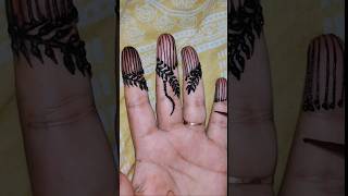 very simple \easy finger mehndi design #mehndi#henna#hennadesign#trending#shorts#short#shortvideo#yt