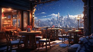 A Smooth Jazz Evening Overlooking the City | Jazz Relaxing Music for Work and Study