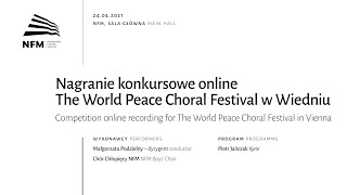 Nagranie konkursowe online The World Peace Choral Festival w Wiedniu | Kyrie