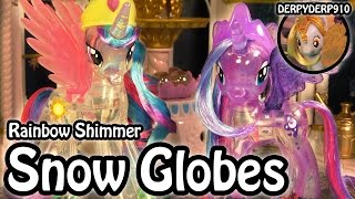 MLP Derpy-io 1: Rainbow Shimmer Princess Celestia & Luna Snow Globe My Little Pony Toy Review