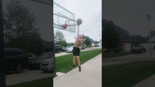 Dunking on 7.5 in rim