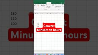 Convert minutes to hours #excelgyan #excelcourse #exceltips #excelacademy #exceltricks