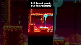 2.2 Sneak Peek, but it's PIANO! #geometrydash #gaming #challenge #gd #music #shorts