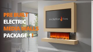 Evolution Fires Media Wall Package 1 Flame Effect