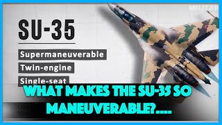 What makes the Russian SU-35 so maneuverable? Big Reason