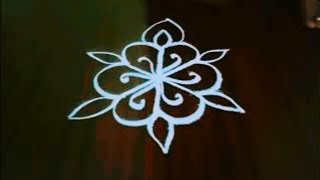 Friday kolam #easy rangoli traditional #rangoli Daily rangoli beautiful #muggulu