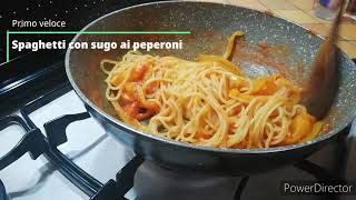 Primo veloce - spaghetti con sugo di peperoni