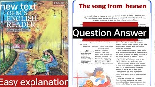 L-6 The song from heaven ||Class -6|| Question answers #english#gemsenglishreader