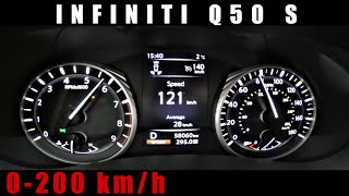 2018 Infiniti Q50S 3.0 Twin Turbo 305 KM 0-200 km/h DRAGY !