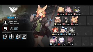 Arknights - CC#3 - Area 6 Ruins - Day 10 - 8 Risk (with Challenge) - Low Cost No E2 Squad