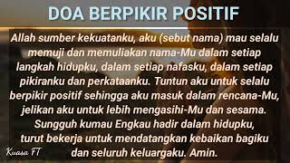 DOA HARIAN 3 (Berpikir Positif)