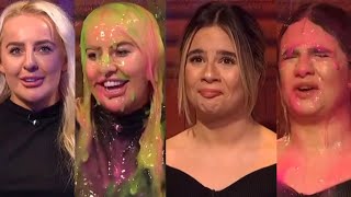 Women Take Multiple Buckets Of Slime