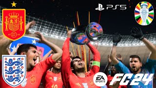 ［FC24］Jugando UEFA EURO 2024 Final España vs Inglaterra Gameplay sin comentarios