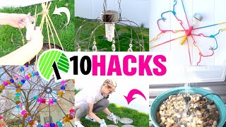 10 *BEST* $1 OUTDOOR DOLLAR TREE HACKS!