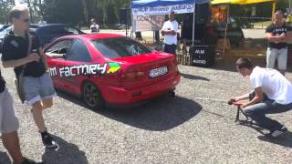 400Hp Civic D16Z6 turbo antilag sound