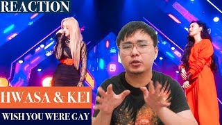 HWASA (MAMAMOO) KEI (LOVELYZ) wish you were gay [Billie Eilish] ( QUEENDOM 퀸덤 ) 보컬 유닛 REACTION!!!