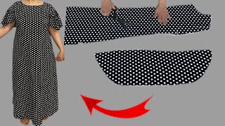 ✅💥 [wow] only 1/5 metre fabric styles dress cut ✂️ and sew 🪡 in 10 minutes !! Summer trends Dresses