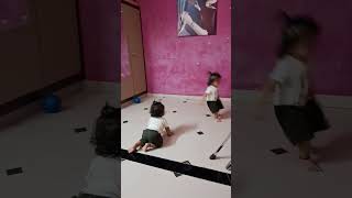 Tween following each other #dhyanam #cute #tween #cutebaby #play #copy