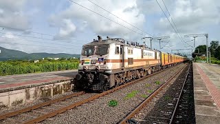 MEGA Offlink !!! 130 Kmph SRC WAP7 MMCT - ADI IRCTC Tejas Express | Indian Railways