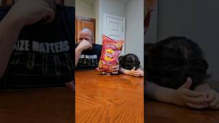 I can't believe she did that during our BLT  Lays Chip Review #blt #foodreview #lays  #chips