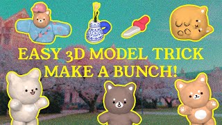 Make 3D models without 3D programs (no Blender or Womp)